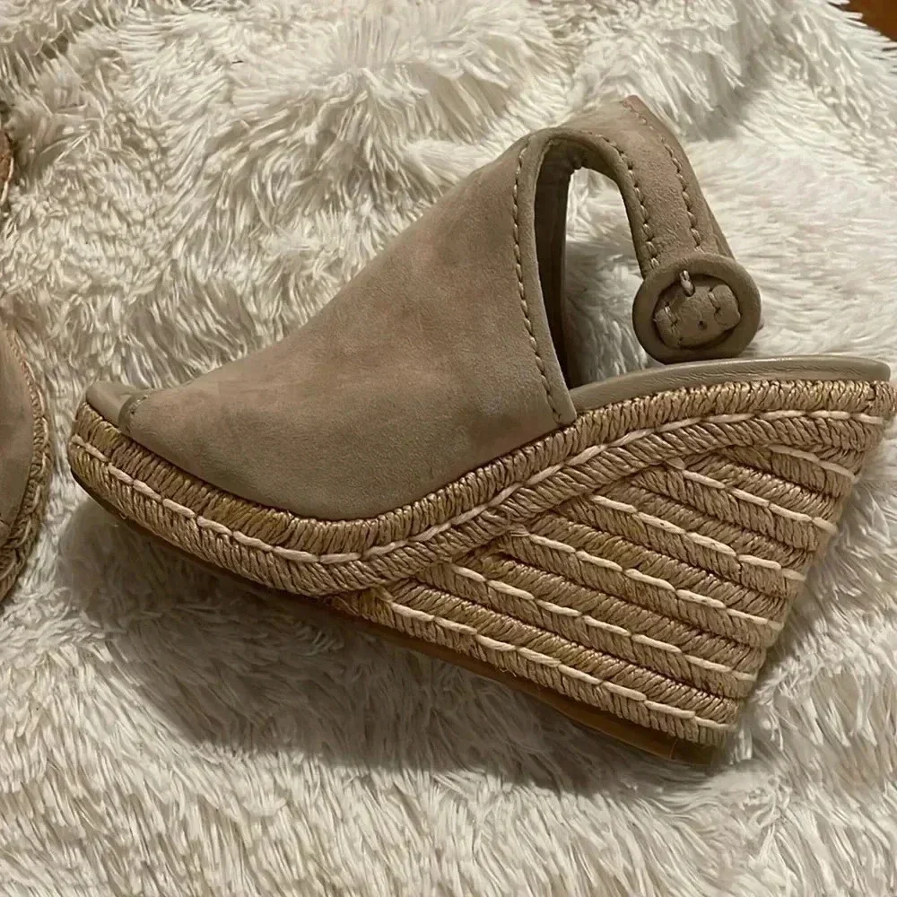 Prada suede espadrille’s neutral sandals shoes